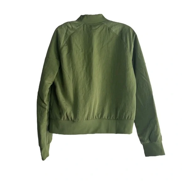 LULULEMON Non Stop Bomber Reversible Jacket in Green Foliage Size 8 and Size 4 - Picture 8 of 16